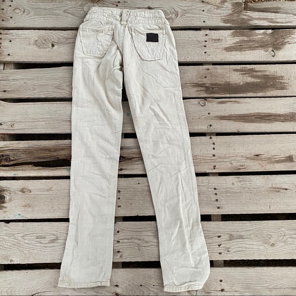 NWT Stitch's cream  casual regular  pants 24 - Picture 7 of 7